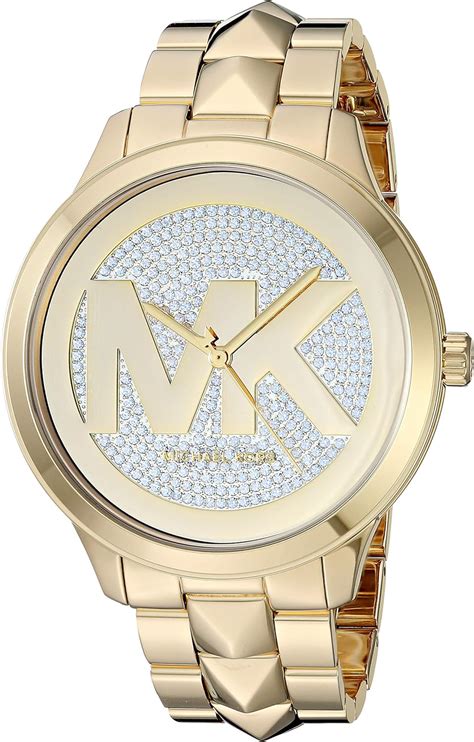 reloj michael kors mujer dorado precio|Michael Kors black watch ladies.